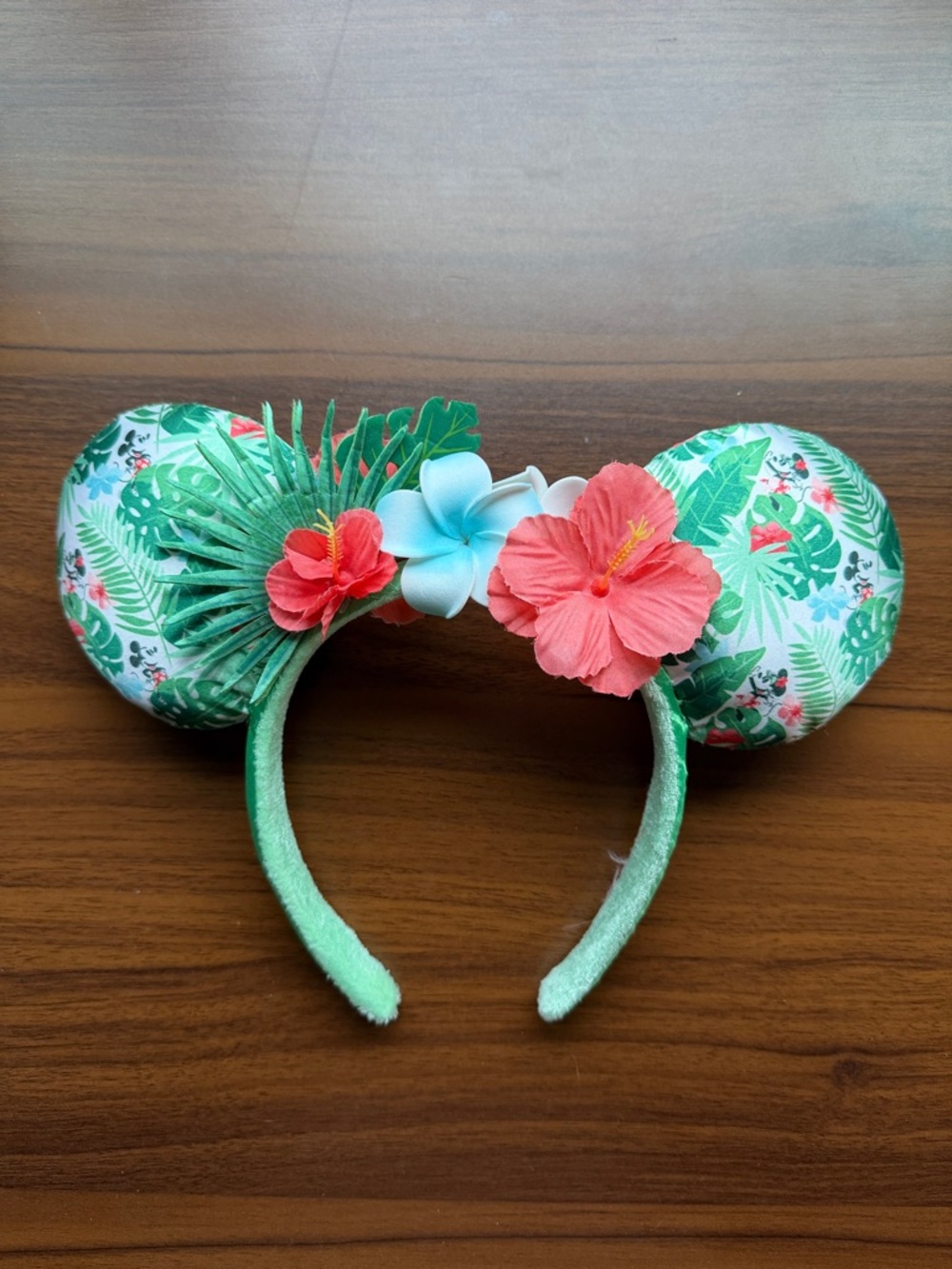 🌺 Disney Parks Minnie Mouse Tropical “Hello Summer” Ears 🌴